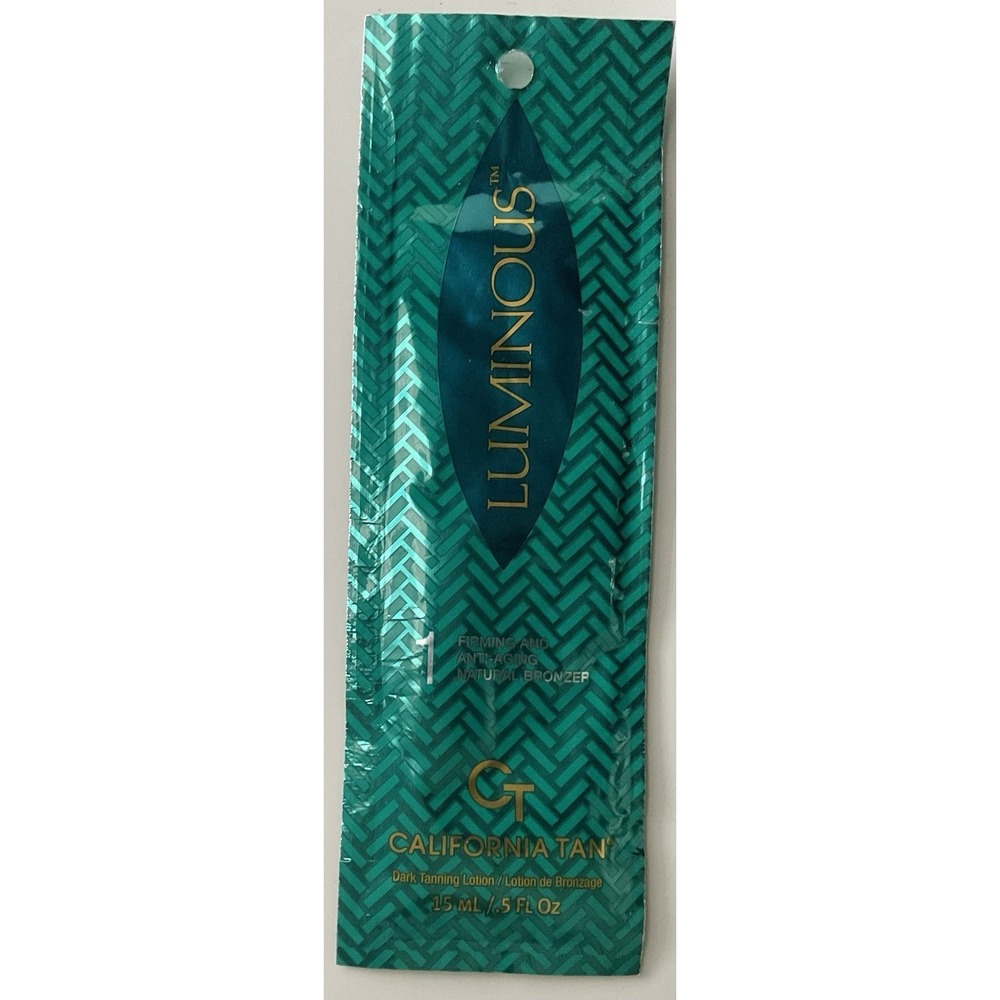 California TAN LUMINOUS Anti-Aging Firming Bronzer Tanner Tanning Bed Lotion .5